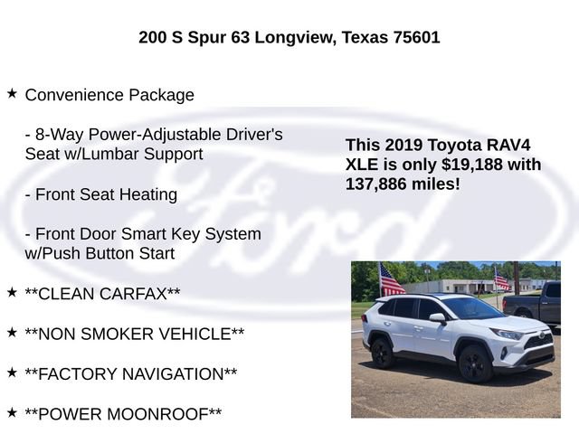 Used 2019 Toyota RAV4 XLE w/ Convenience Package FWD image 5