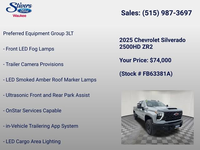 Used 2025 Chevrolet Silverado 2500 ZR2 w/ ZR2 Bison Edition AWD/4WD image 40