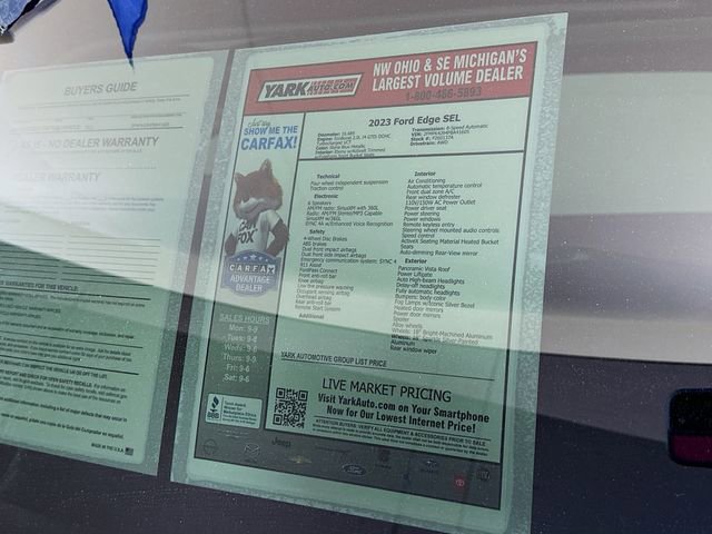 Certified 2023 Ford Edge SEL w/ Convenience Package image 15