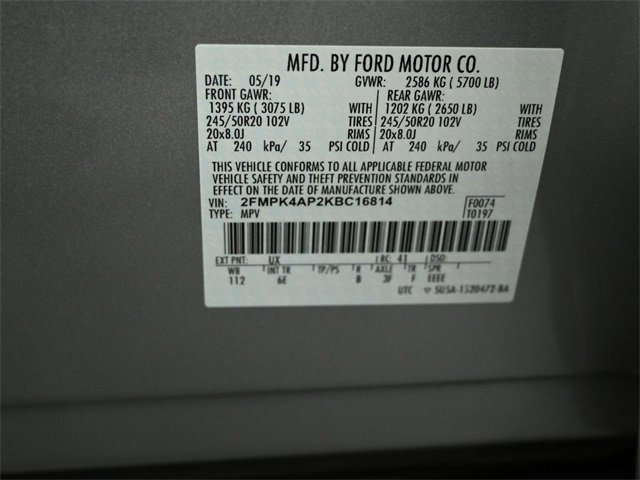 Certified 2019 Ford Edge ST w/ Convenience Package image 51