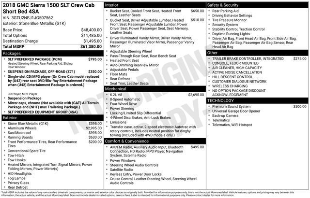 Used 2018 GMC Sierra 1500 SLT w/ SLT Preferred Package image 10