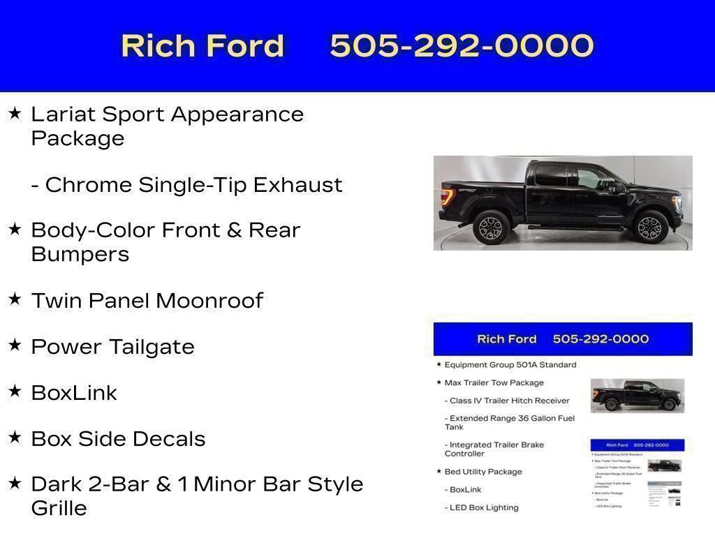 Certified 2023 Ford F150 Lariat w/ Max Trailer Tow Package AWD/4WD image 66
