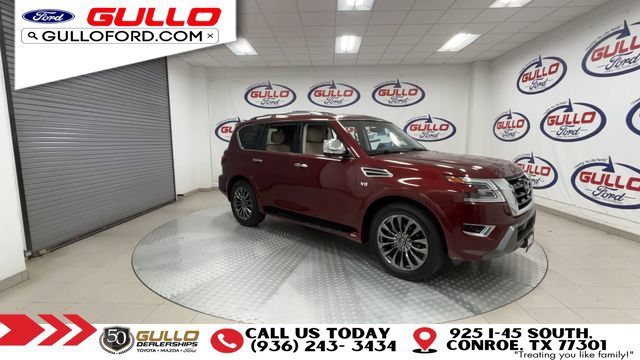 Used 2021 Nissan Armada Platinum w/ Captain's Chairs Package RWD image 2