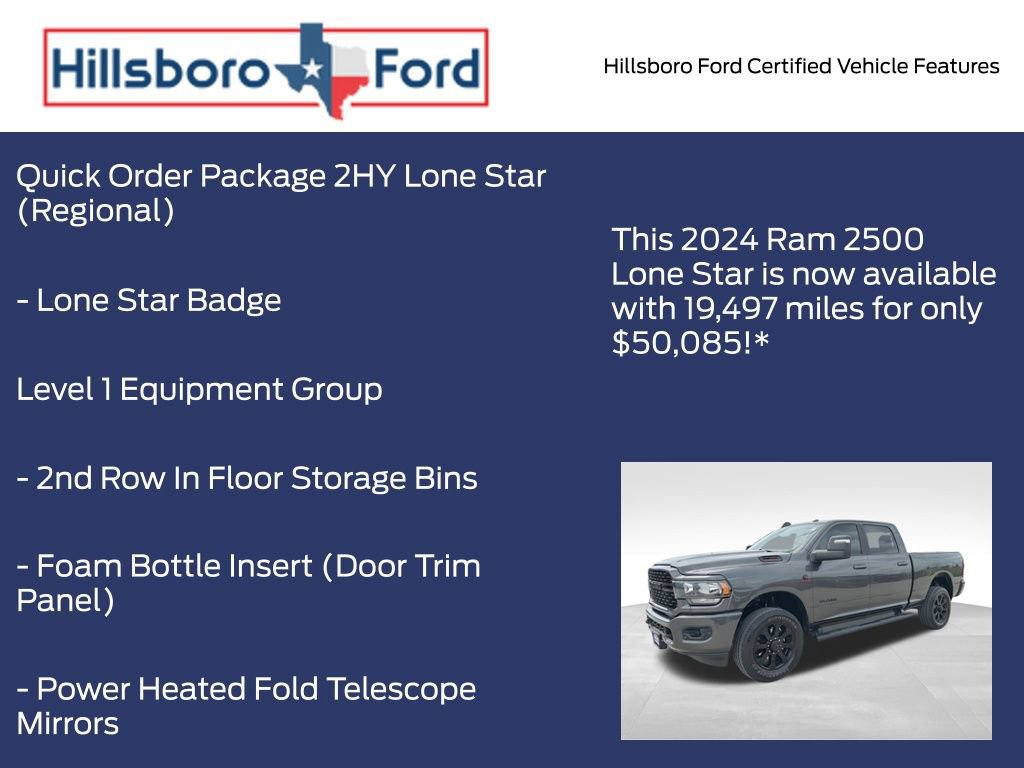 Used 2024 RAM 2500 Lone Star w/ Night Edition AWD/4WD image 5