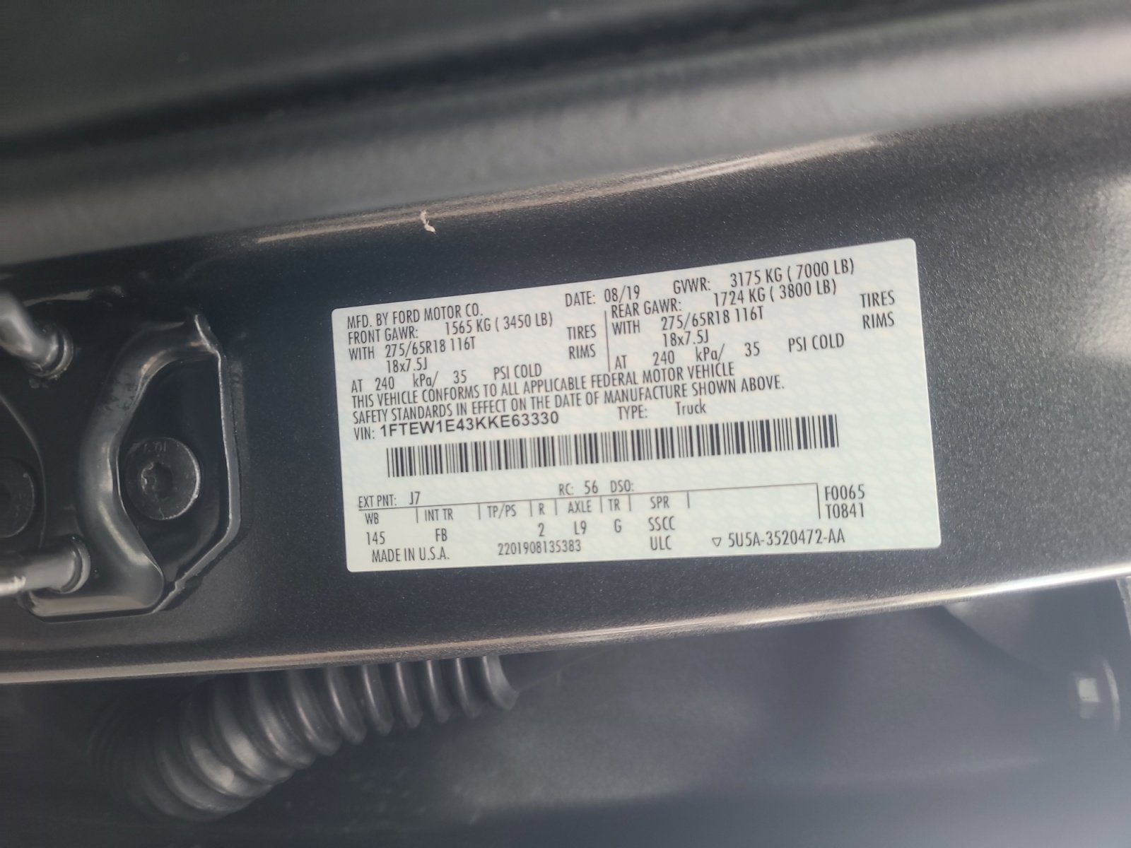 Certified 2019 Ford F150 XLT w/ Equipment Group 302A Luxury image 25