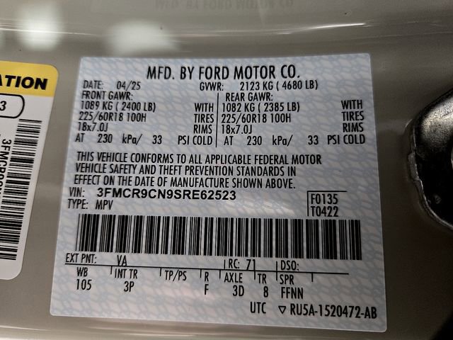 Certified 2025 Ford Bronco Sport Outer Banks w/ Outer Banks Tech Package+ image 30