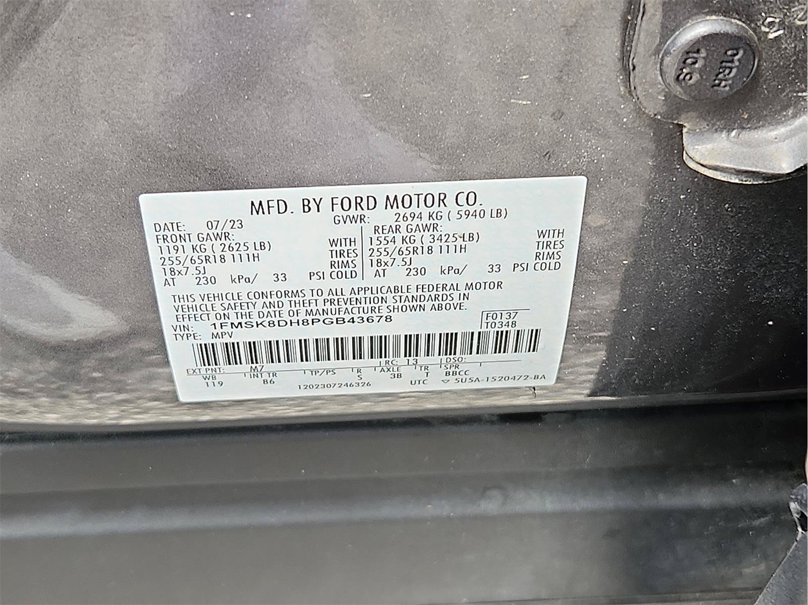 Certified 2023 Ford Explorer XLT AWD/4WD image 22