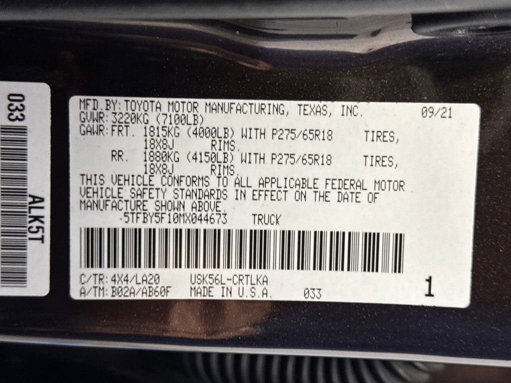 Used 2021 Toyota Tundra Limited w/ Limited Premium Package image 34