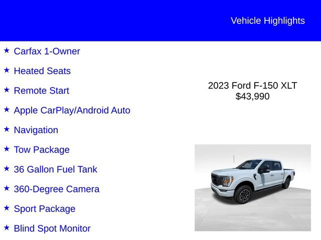 Certified 2023 Ford F150 XLT w/ Equipment Group 302A High AWD/4WD image 2