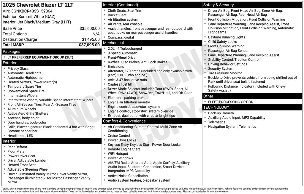 Used 2025 Chevrolet Blazer LT image 8