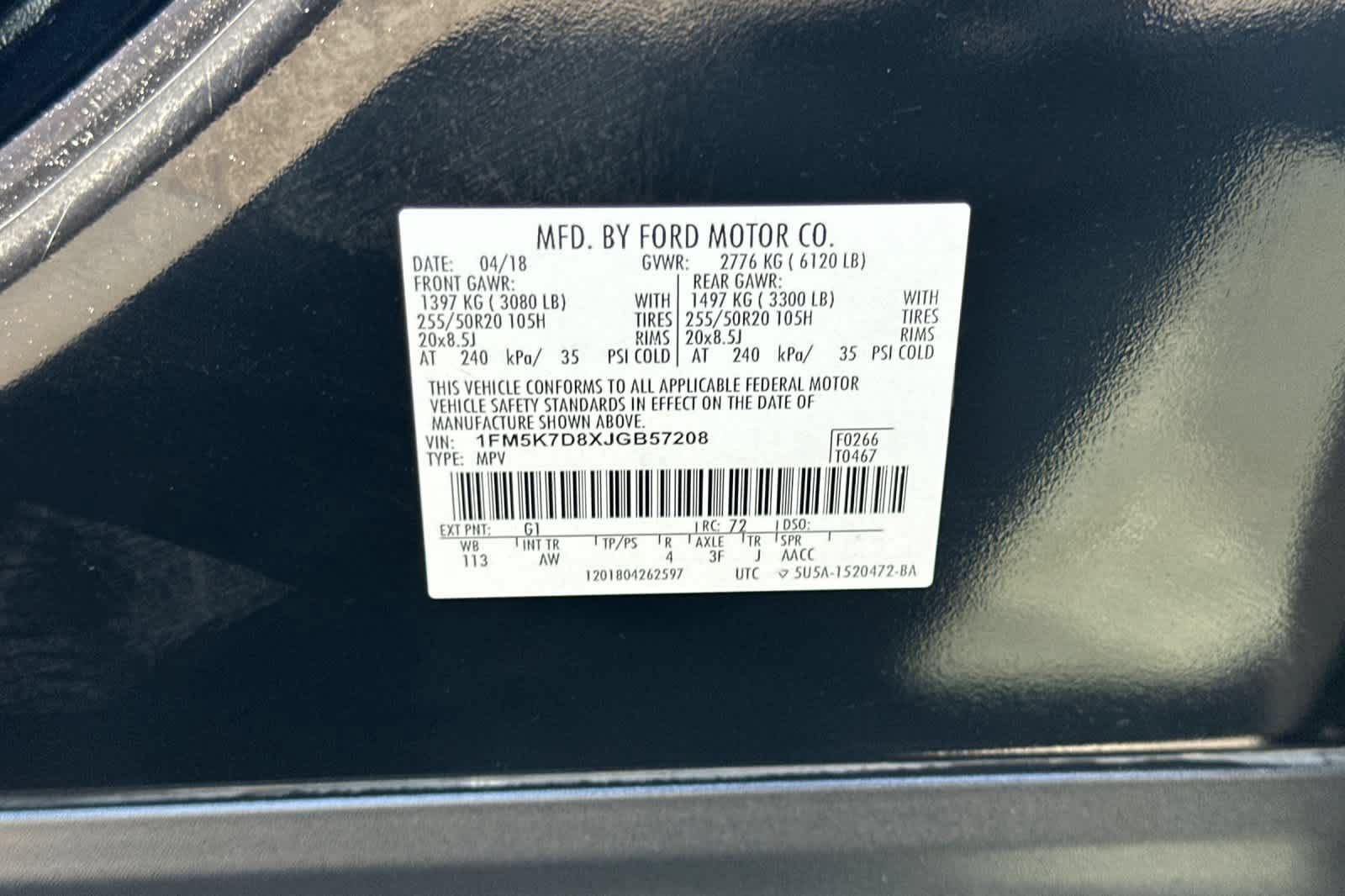 Certified 2018 Ford Explorer XLT w/ Equipment Group 202A FWD image 31