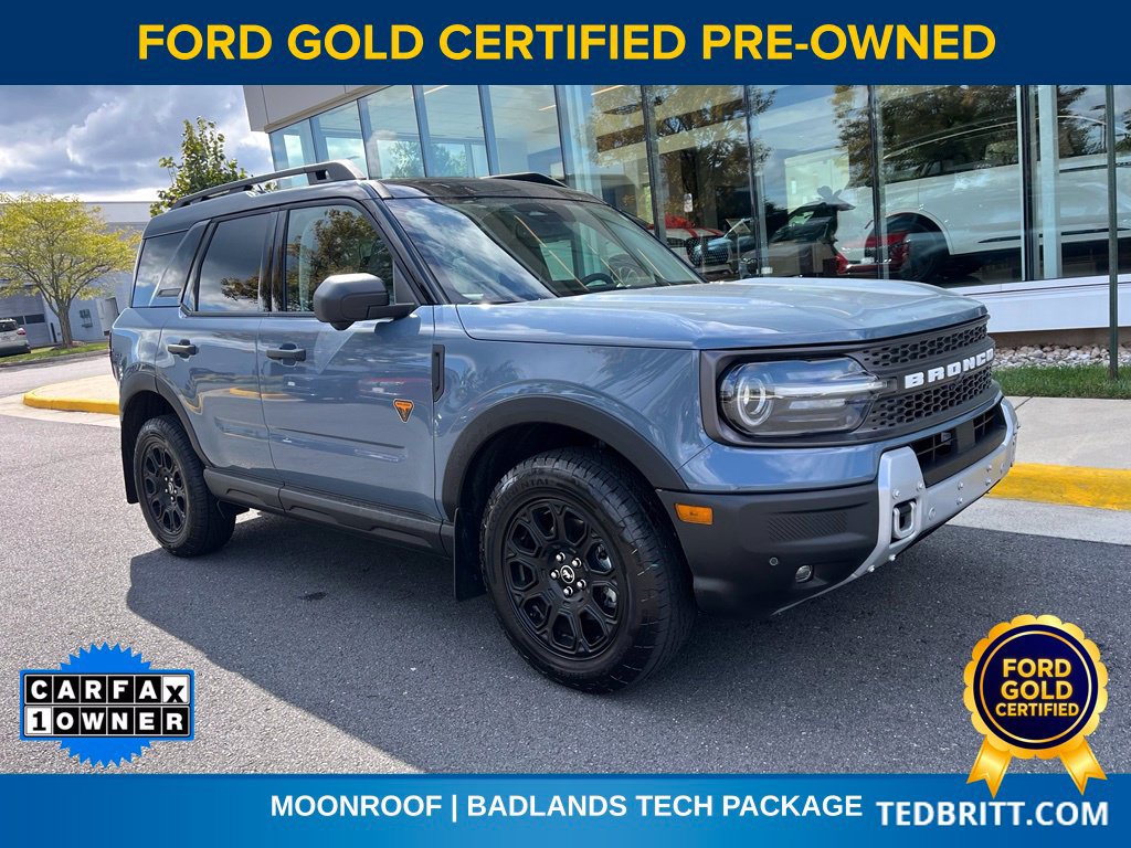 Certified 2025 Ford Bronco Sport Badlands w/ Badlands Tech Package
