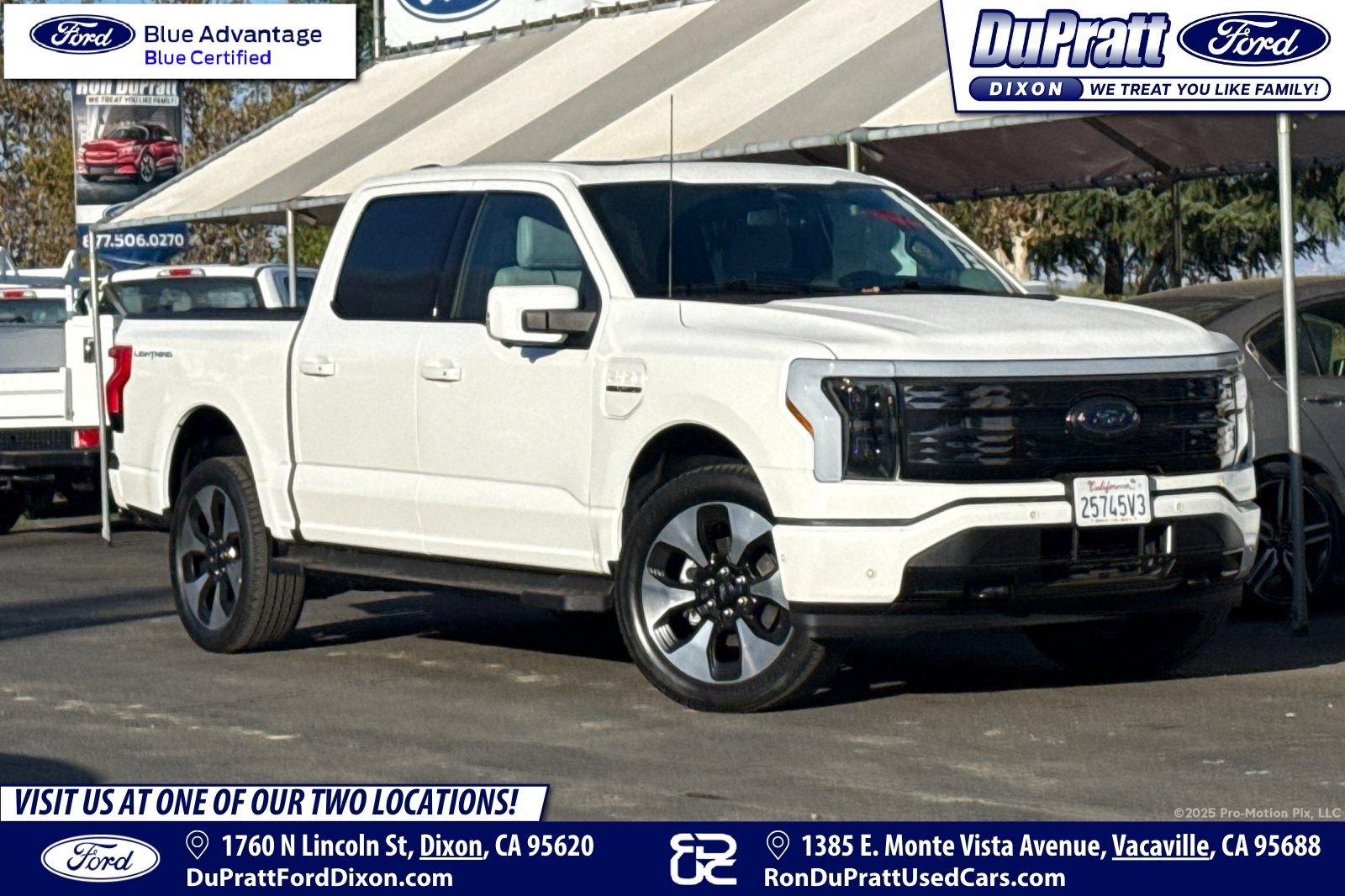 Certified 2023 Ford F150 Lightning Platinum