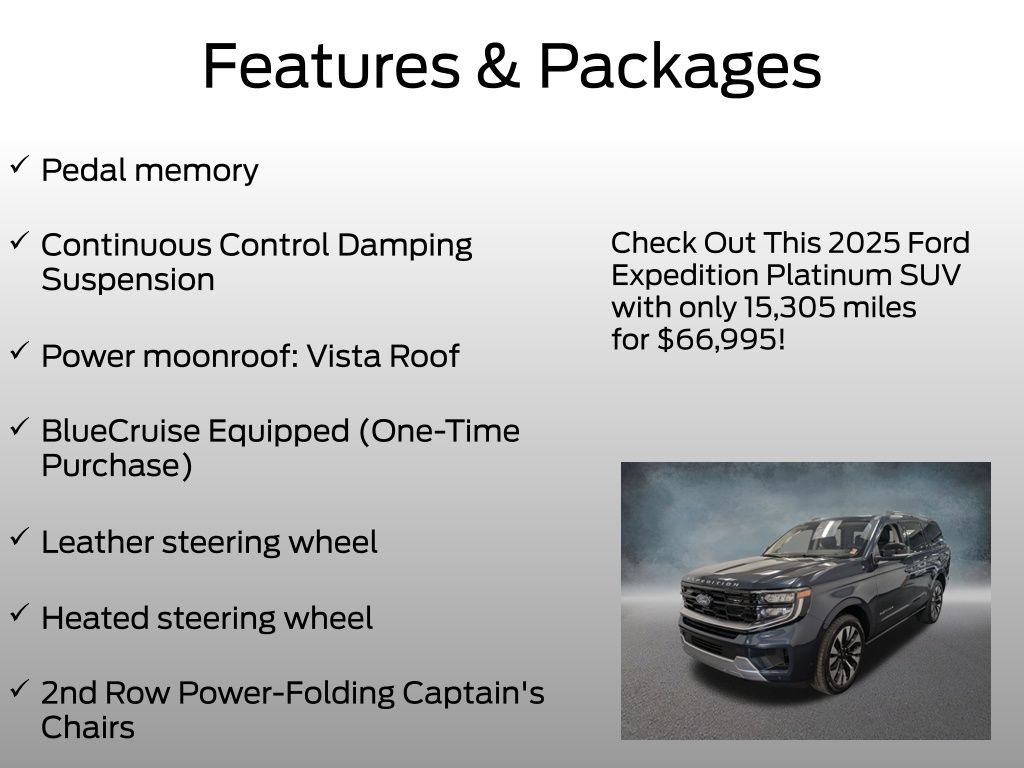 Certified 2025 Ford Expedition Platinum w/ Driver's Package AWD/4WD image 8