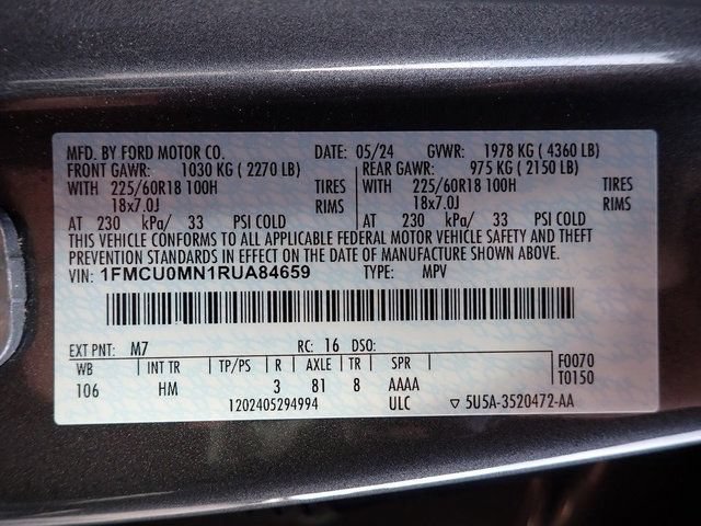 Certified 2024 Ford Escape ST-Line FWD image 14