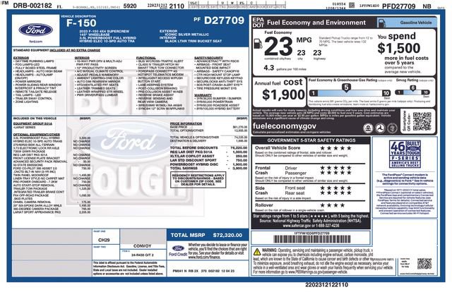 Certified 2023 Ford F150 Lariat AWD/4WD image 37