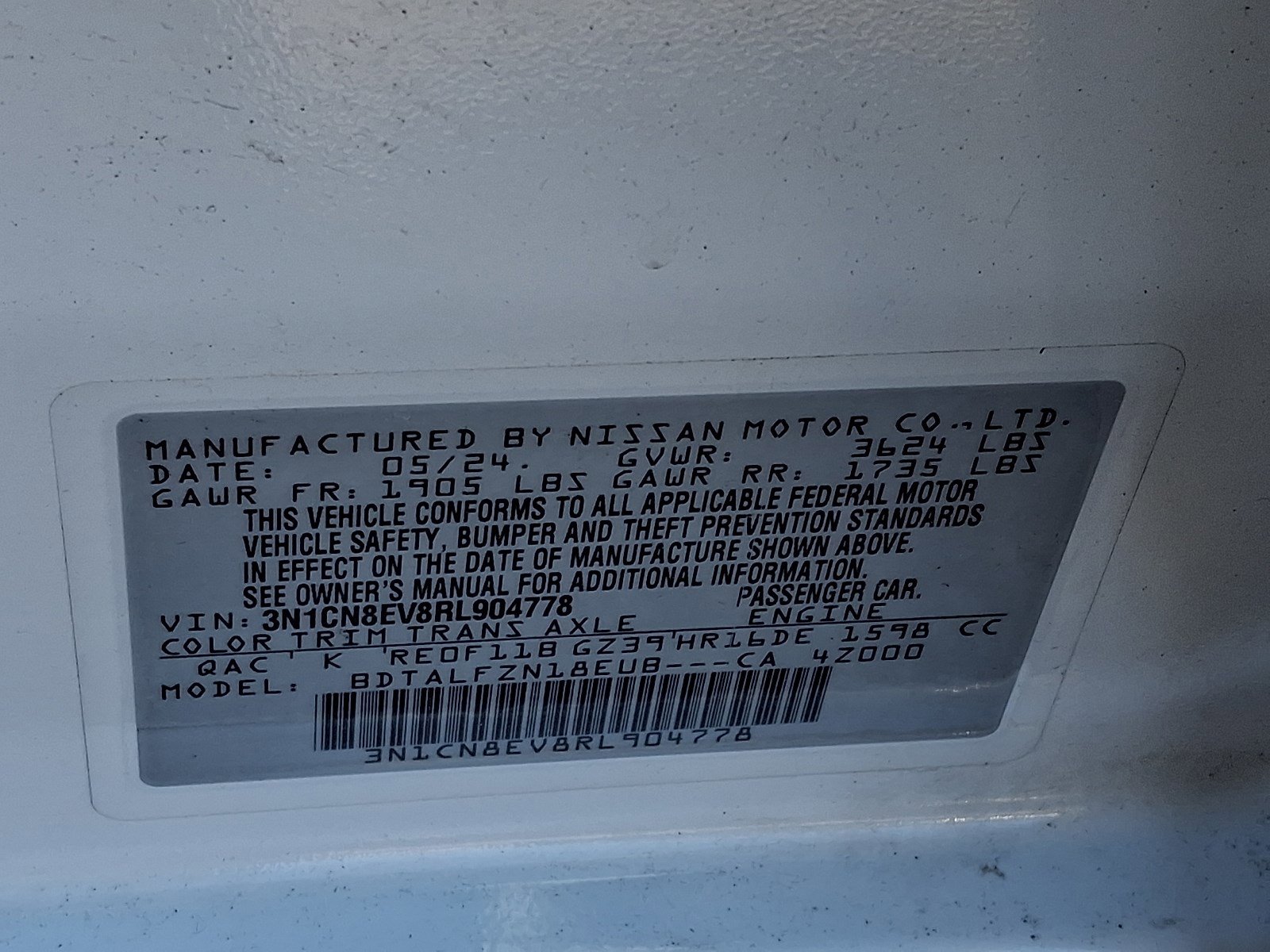 Used 2024 Nissan Versa SV image 26