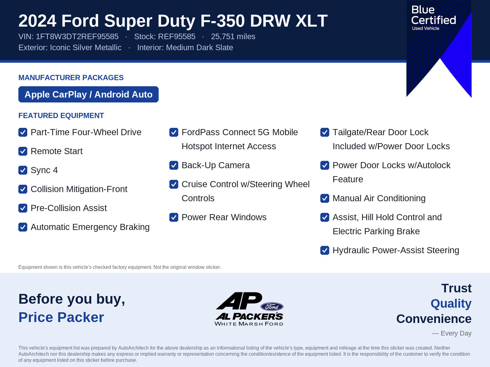 Certified 2024 Ford F350 XLT AWD/4WD image 10