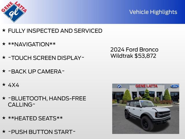 Certified 2024 Ford Bronco Wildtrak AWD/4WD image 34