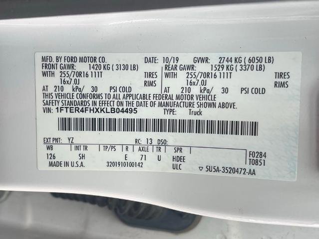 Certified 2019 Ford Ranger XL AWD/4WD image 16