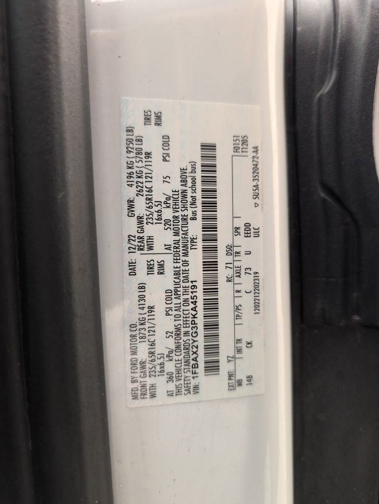 Certified 2023 Ford Transit 350 XLT image 49