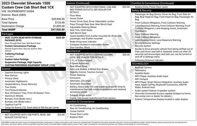 Used 2023 Chevrolet Silverado 1500 Custom RWD image 25