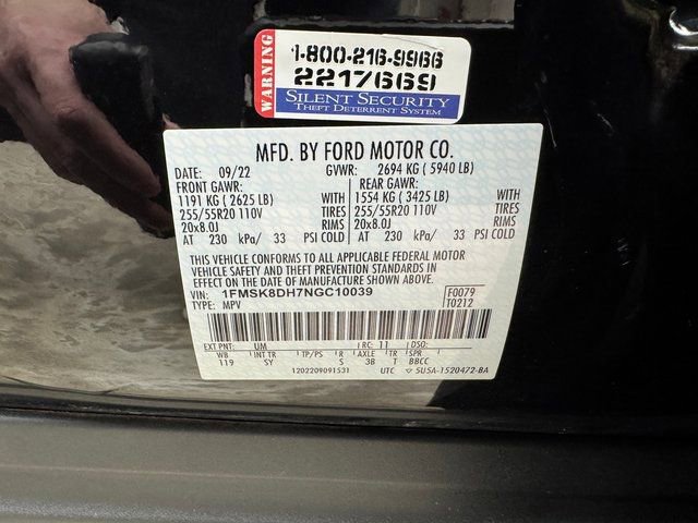 Certified 2022 Ford Explorer XLT w/ Equipment Group 202A image 32