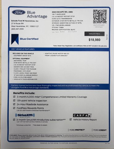 Certified 2020 Ford Escape SEL AWD/4WD image 31