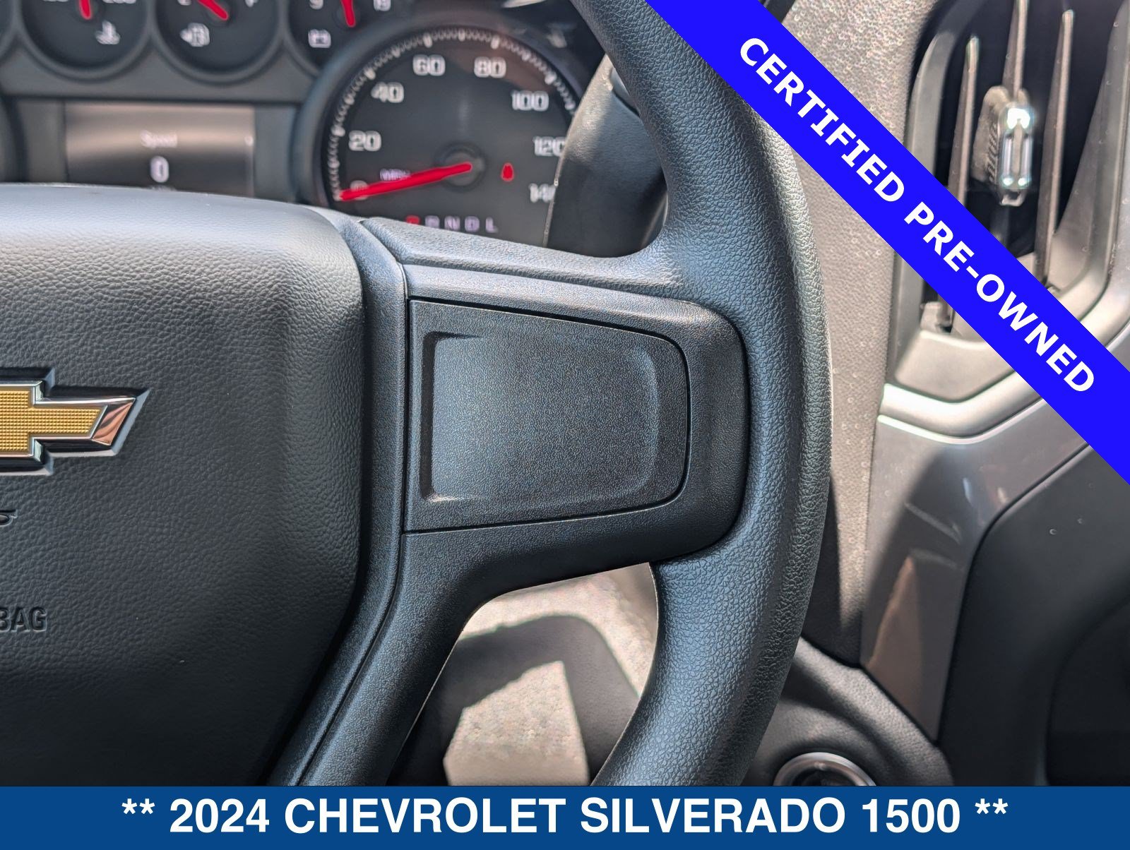 Used 2024 Chevrolet Silverado 1500 Custom w/ Turbomax Blackout Package AWD/4WD image 27