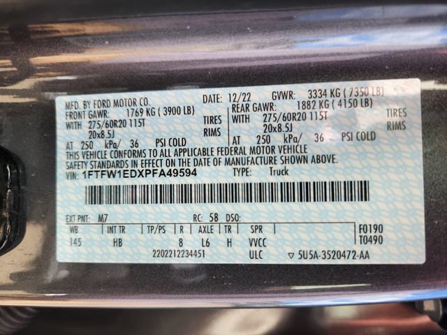 Certified 2023 Ford F150 Lariat w/ Equipment Group 502A High AWD/4WD image 27