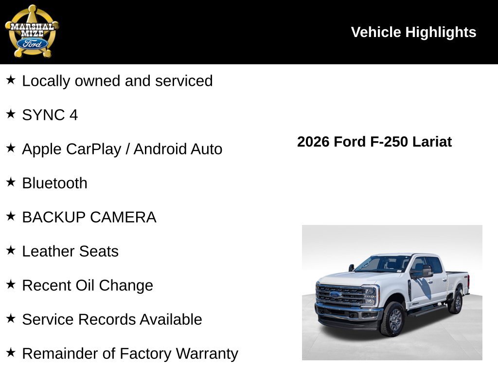 Certified 2026 Ford F250 Lariat AWD/4WD image 2