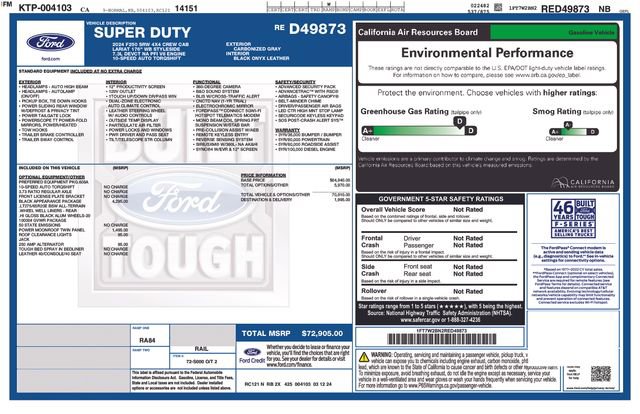 Certified 2024 Ford F250 Lariat w/ Black Appearance Package image 39