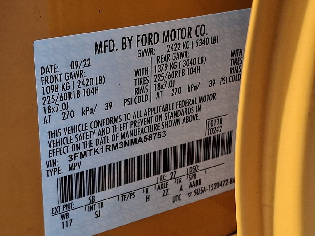 Certified 2022 Ford Mustang Mach-E Select RWD image 27