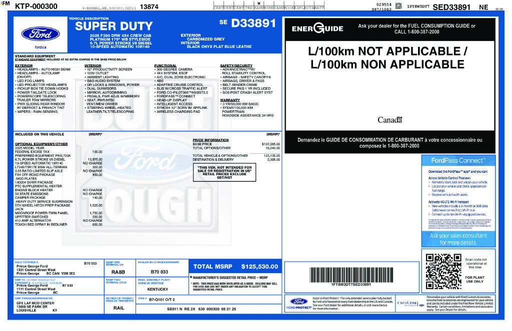 Certified 2025 Ford F350 Platinum AWD/4WD image 25