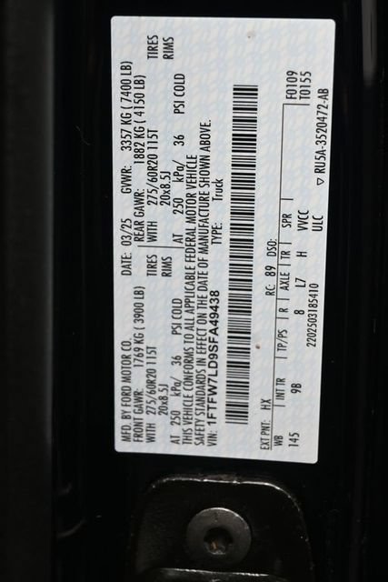 Certified 2025 Ford F150 Platinum w/ Equipment Group 702A High AWD/4WD image 36