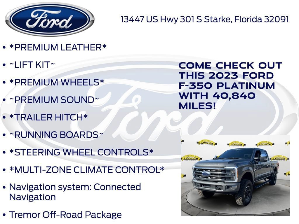 Certified 2023 Ford F350 Platinum w/ Tremor Off-Road Package image 17