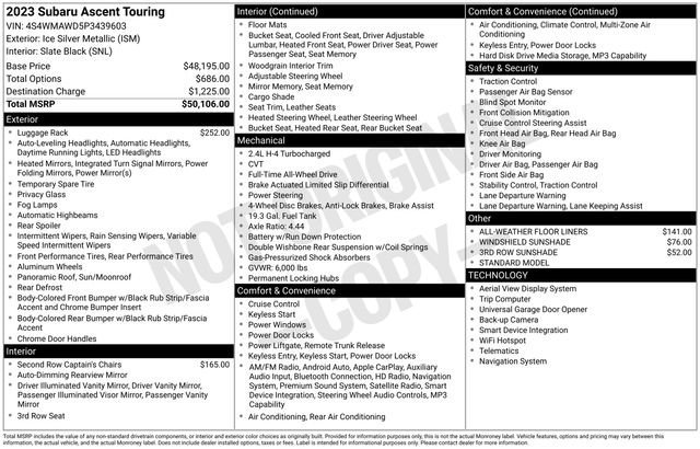 Used 2023 Subaru Ascent Touring image 18