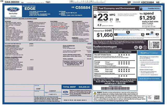 Certified 2019 Ford Edge Titanium w/ Equipment Group 301A AWD/4WD image 3