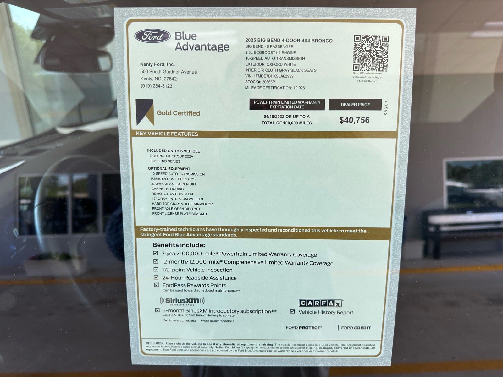 Certified 2025 Ford Bronco Big Bend AWD/4WD image 4