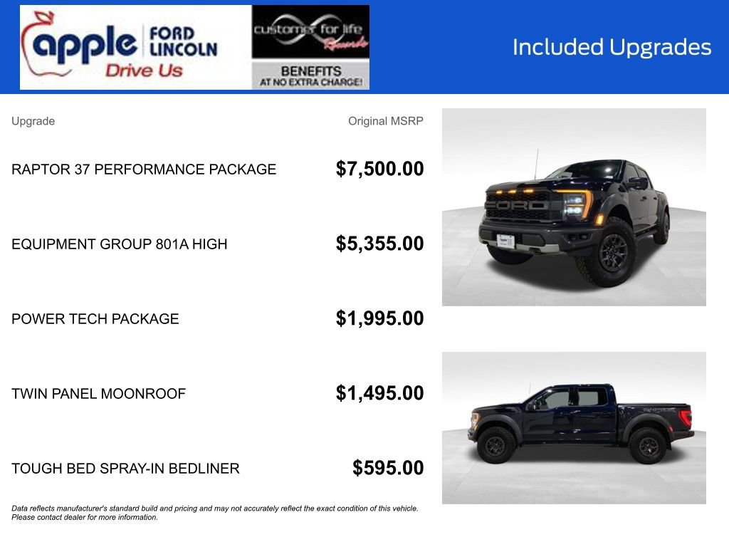 Certified 2021 Ford F150 Raptor w/ Raptor 37 Performance Package image 9