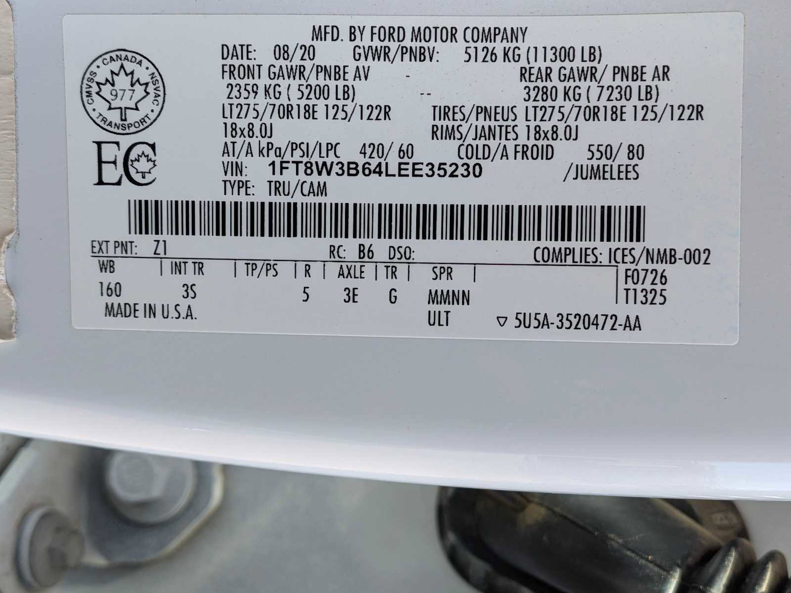 Certified 2020 Ford F350 XLT w/ XLT Value Package AWD/4WD image 34