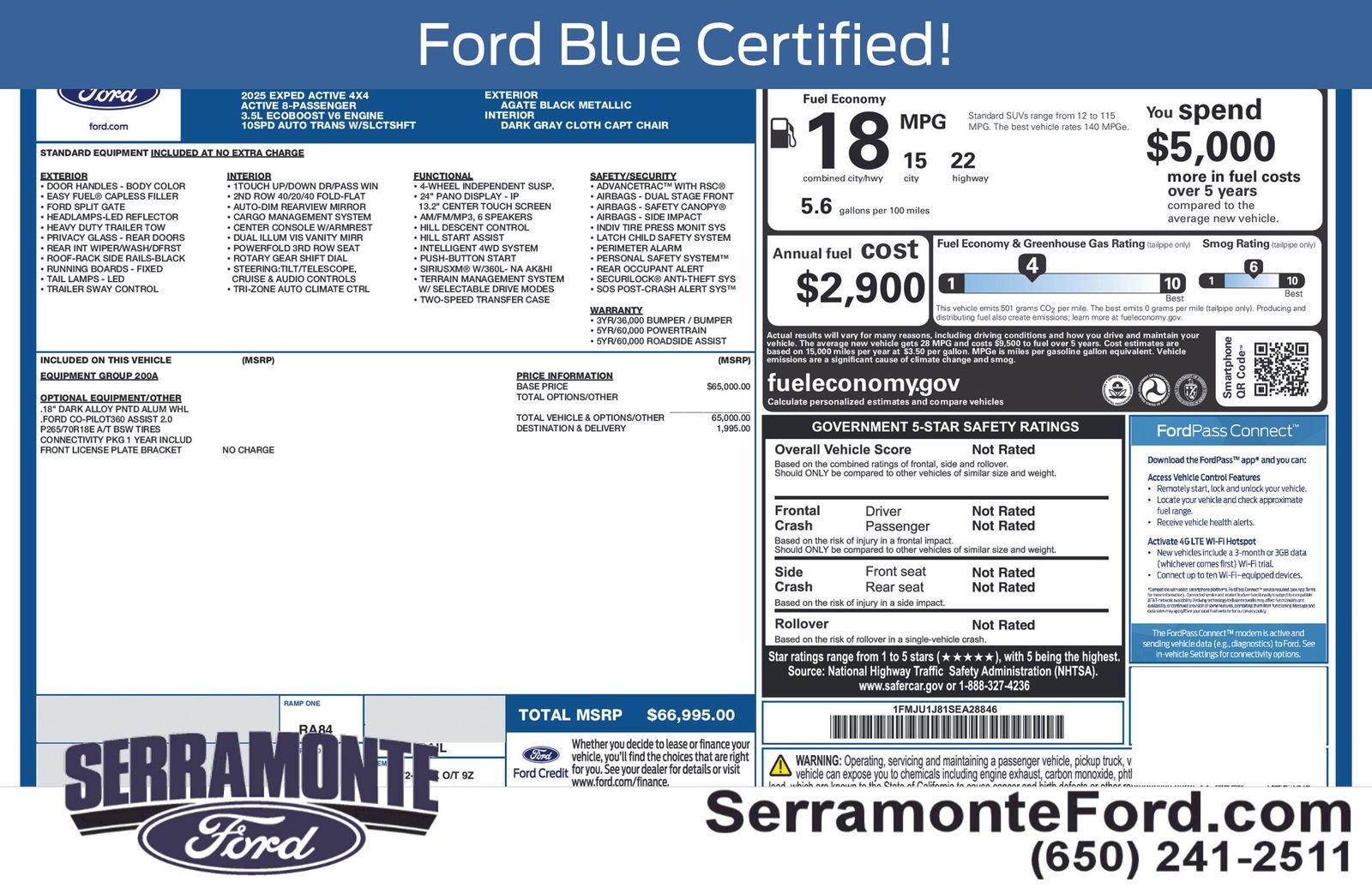 Certified 2025 Ford Expedition Active AWD/4WD image 17