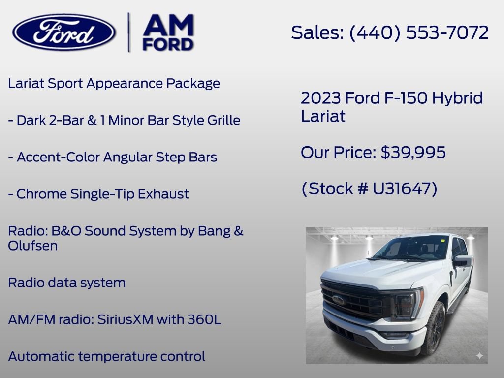 Certified 2023 Ford F150 Lariat w/ Equipment Group 502A High AWD/4WD image 21