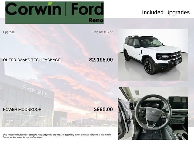 Certified 2025 Ford Bronco Sport Outer Banks w/ Outer Banks Tech Package+ AWD/4WD image 3