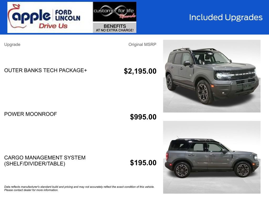 Certified 2025 Ford Bronco Sport Outer Banks w/ Outer Banks Tech Package+ image 2