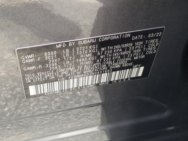Used 2022 Subaru Ascent Limited AWD/4WD image 29