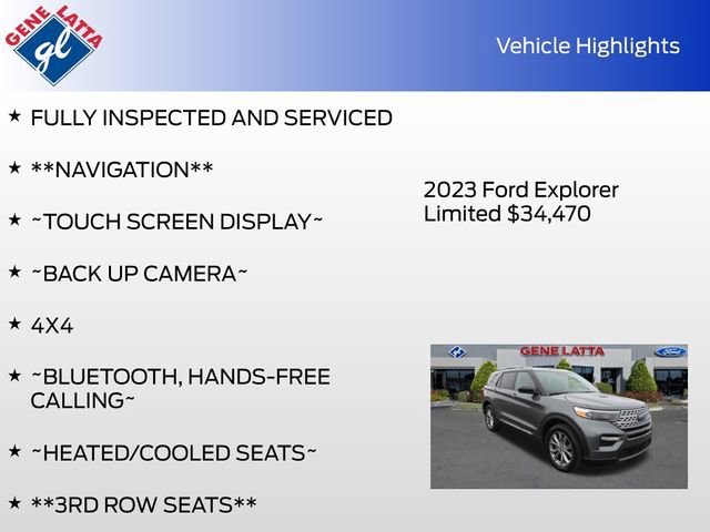 Certified 2023 Ford Explorer Limited AWD/4WD image 31