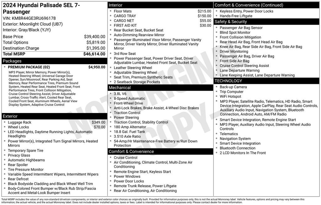 Used 2024 Hyundai Palisade SEL w/ Premium Package FWD image 6