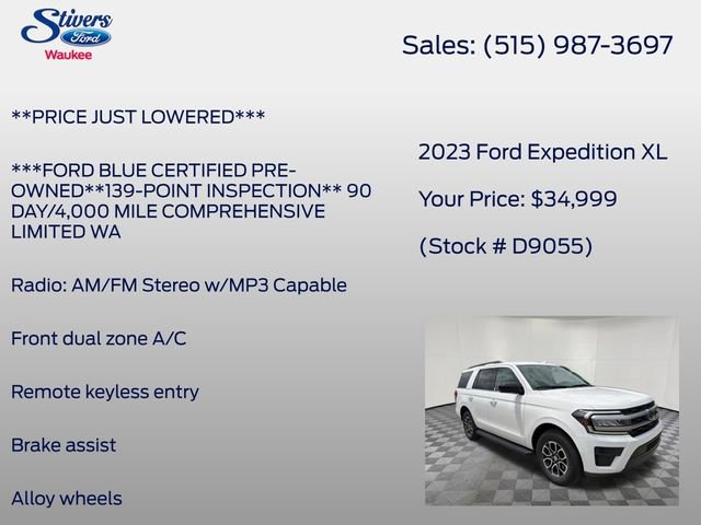 Certified 2023 Ford Expedition XL RWD image 8