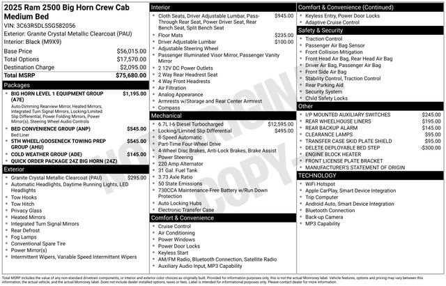 Used 2025 RAM 2500 Big Horn AWD/4WD image 34